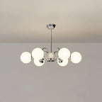 Lustre moderne à LED avec globes en verre pour salon