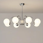 Lustre moderne à LED avec globes en verre pour salon