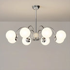 Lustre moderne à LED avec globes en verre pour salon