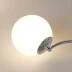 Lustre moderne à LED avec globes en verre pour salon