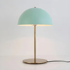 Lampe de table électrique à brancher, abat-jour en métal Macaron Iron Dome, en forme de dôme.