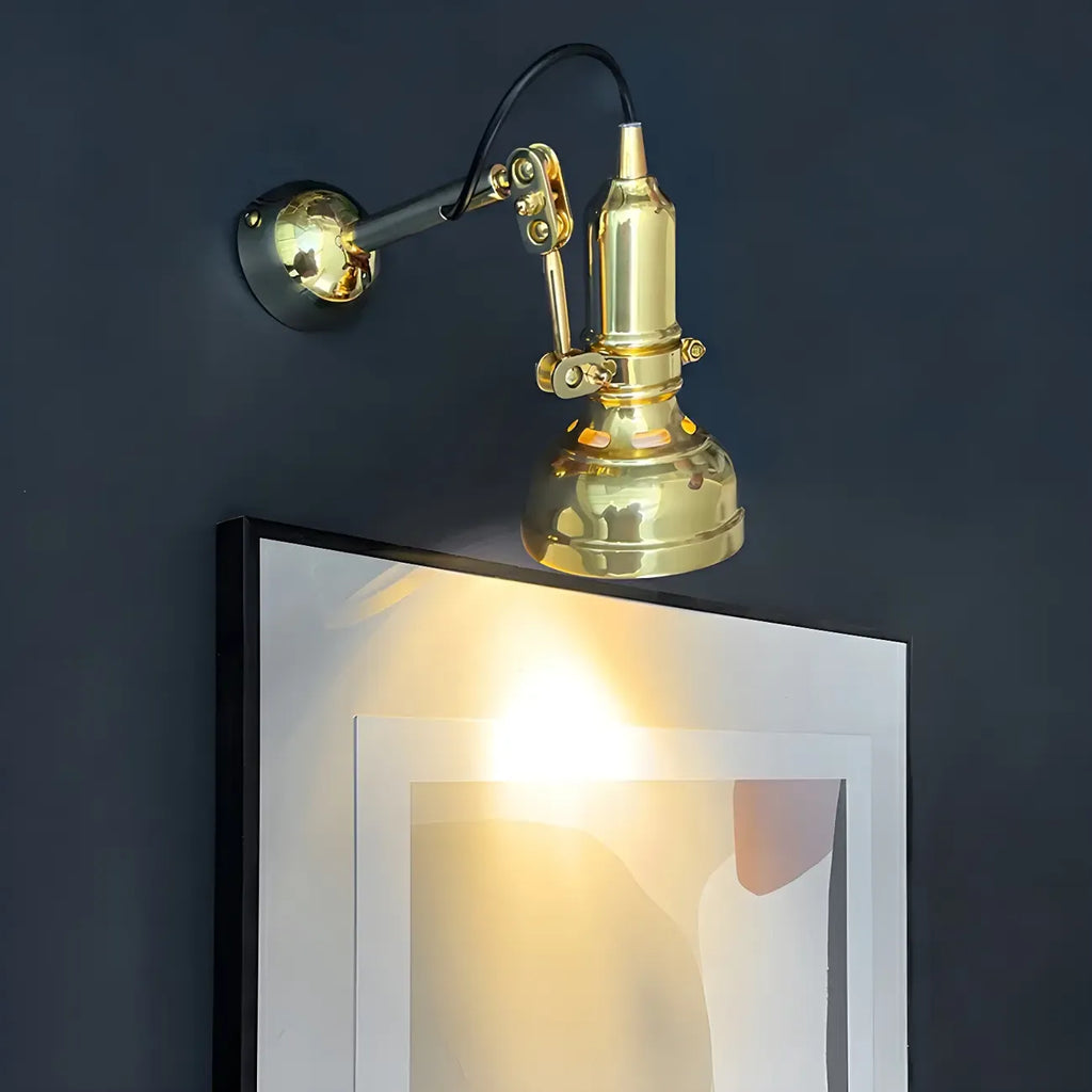 Applique murale industrielle en cuivre réglable pour salon