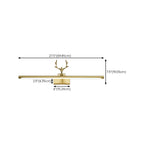 Applique murale LED en métal doré en forme de bois de cerf pour salle de bain