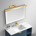 Lampada da bagno a LED lineare dorata moderna regolabile