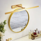 Lampada da bagno a LED lineare dorata moderna regolabile
