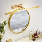 Lampada da bagno a LED lineare dorata moderna regolabile