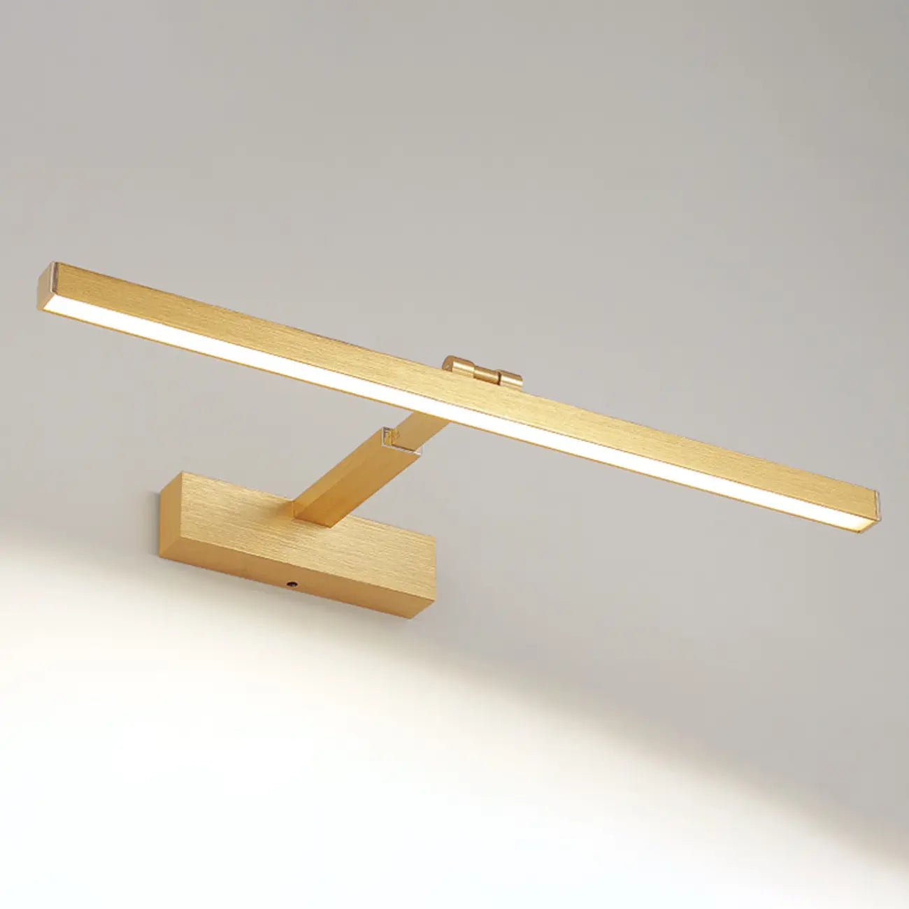 Lampada da bagno a LED lineare dorata moderna regolabile