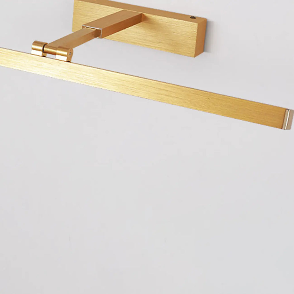 Lampada da bagno a LED lineare dorata moderna regolabile