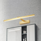 Lampada da bagno a LED lineare dorata moderna regolabile