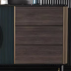 Buffet glamour en bois couleur expresso avec tiroirs et placards