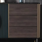 Buffet glamour en bois couleur expresso avec tiroirs et placards