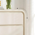 Buffet contemporain en bois avec tiroirs, blanc/noir