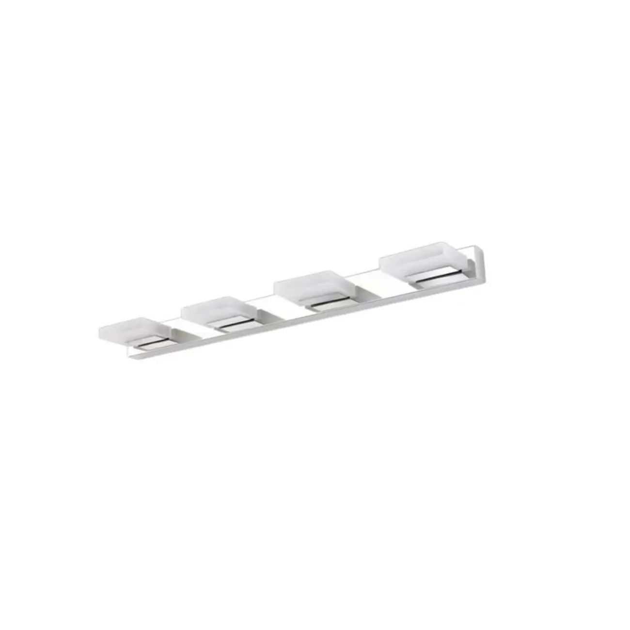 Applique murale minimaliste argentée à 3 lumières en acier inoxydable pour salle de bain