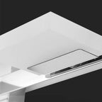 Applique murale minimaliste argentée à 3 lumières en acier inoxydable pour salle de bain