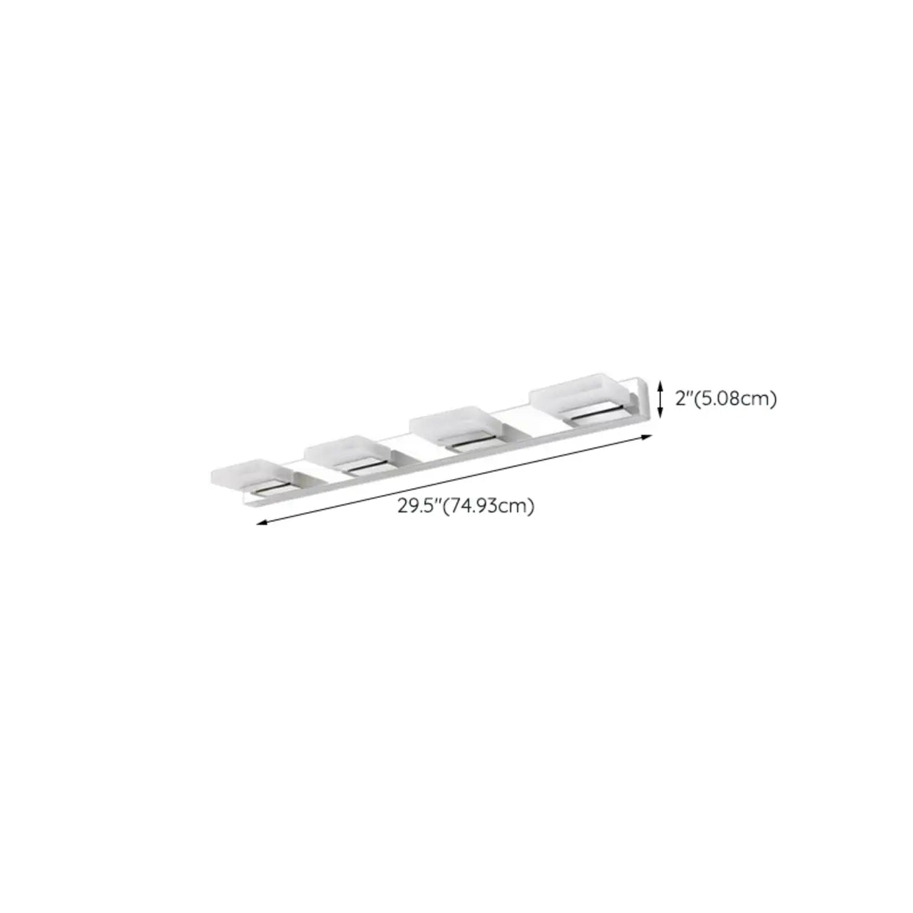 Applique murale minimaliste argentée à 3 lumières en acier inoxydable pour salle de bain