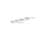 Applique murale minimaliste argentée à 3 lumières en acier inoxydable pour salle de bain