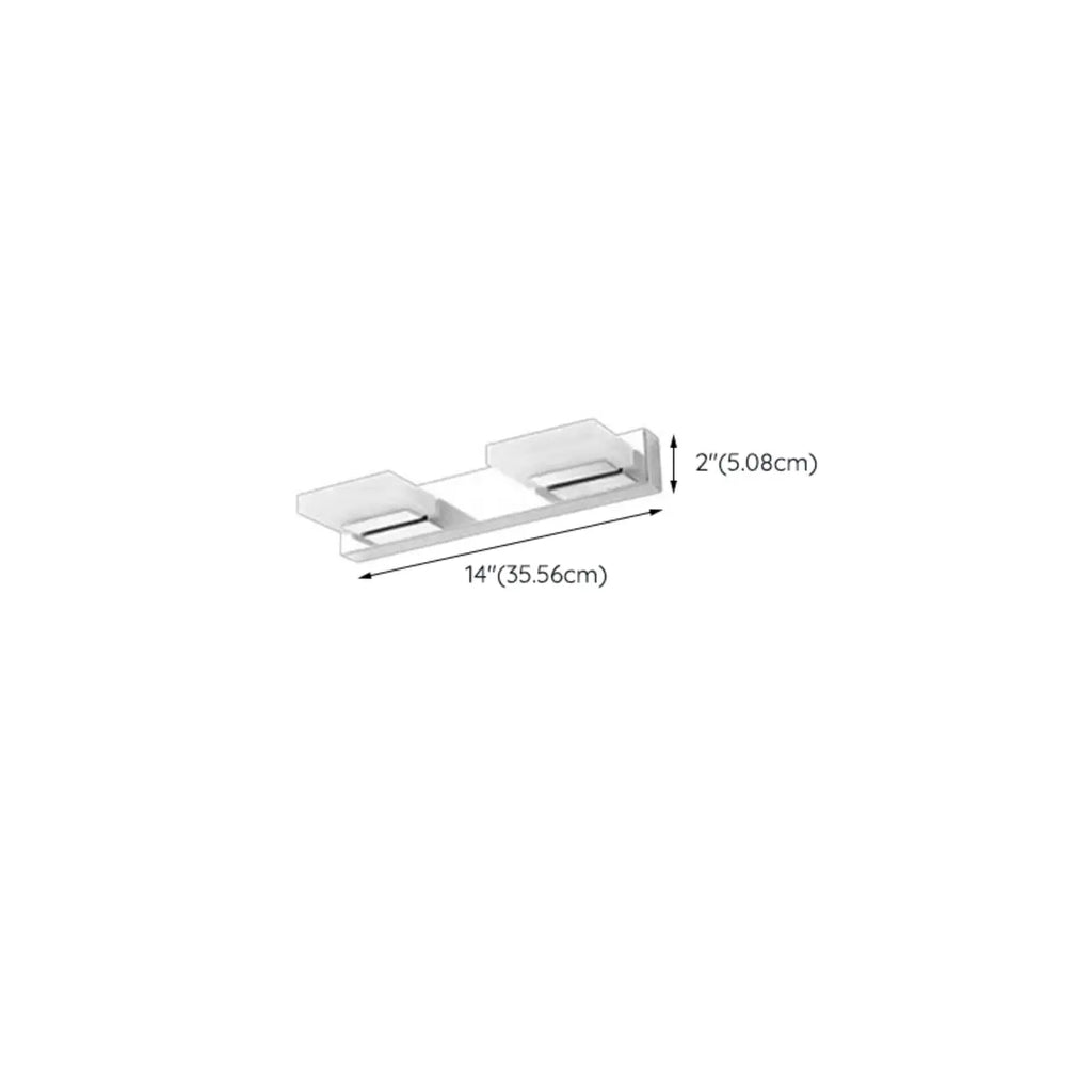 Applique murale minimaliste argentée à 3 lumières en acier inoxydable pour salle de bain