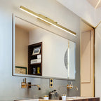 Applique murale moderne à miroir LED doré avec variateur intégré