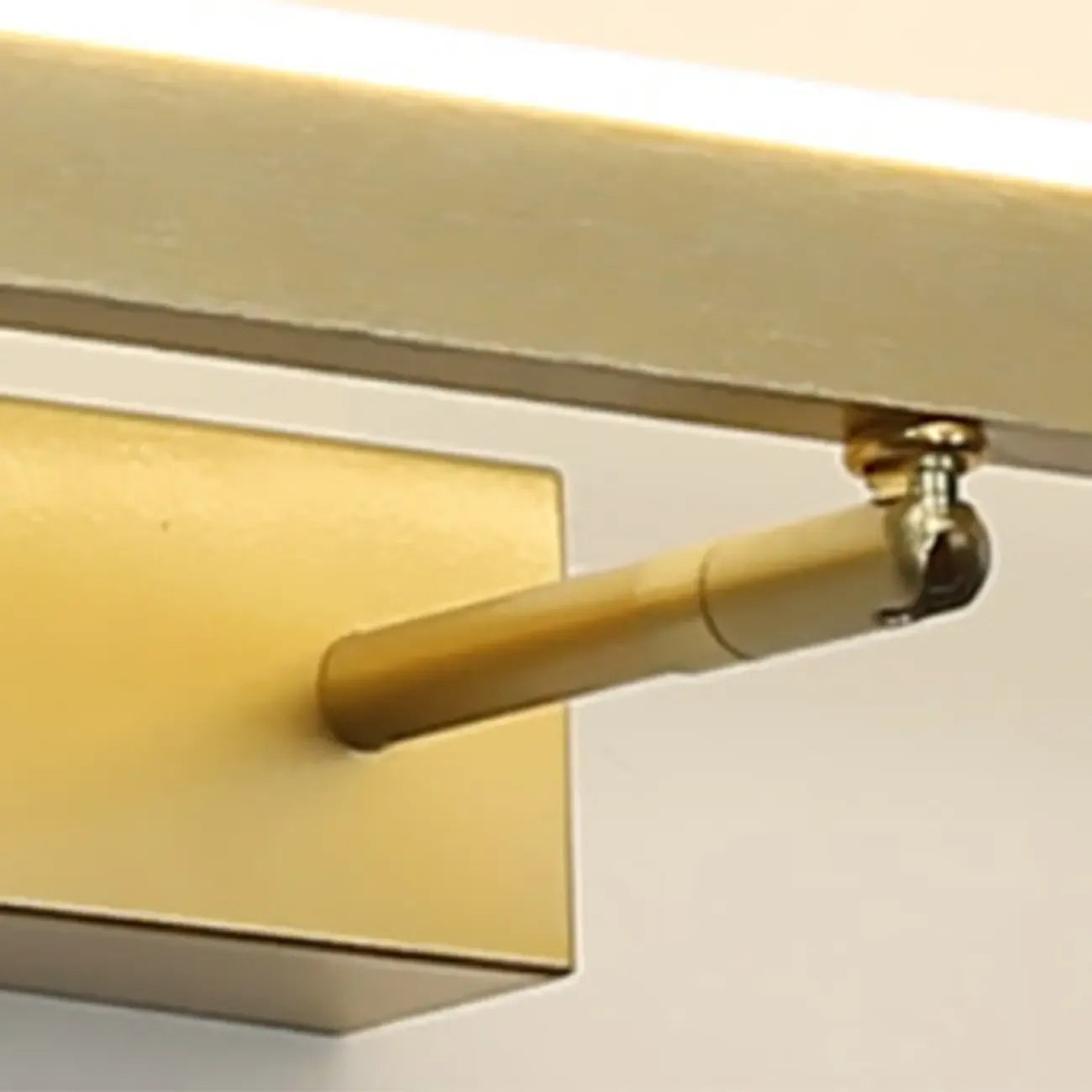 Applique murale moderne à miroir LED doré avec variateur intégré