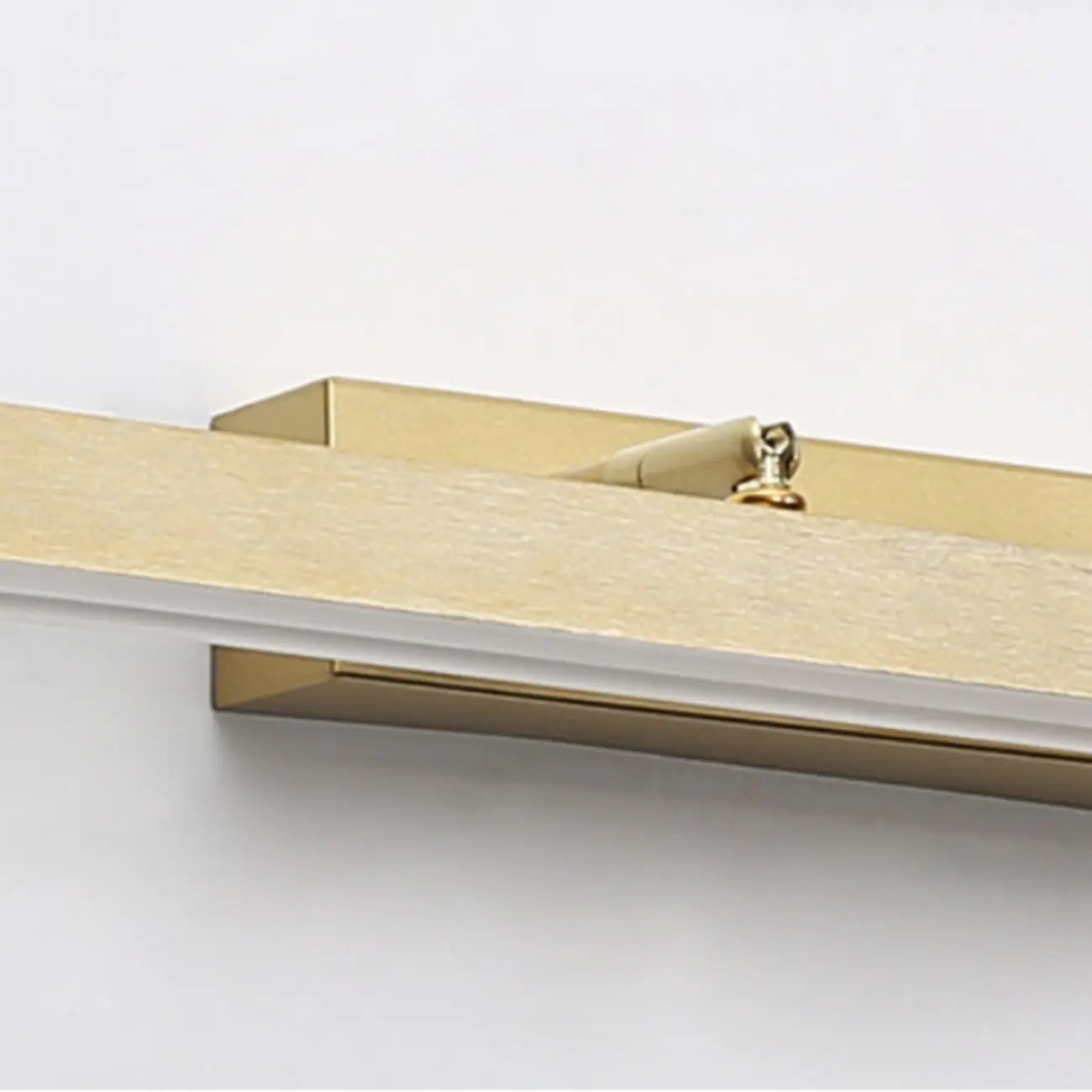 Applique murale moderne à miroir LED doré avec variateur intégré
