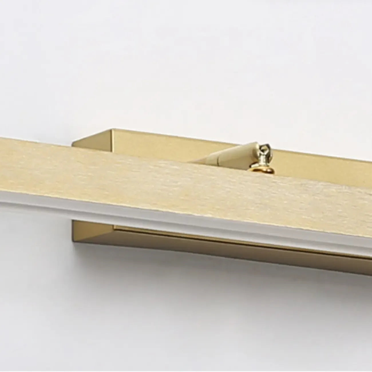 Applique murale moderne à miroir LED doré avec variateur intégré