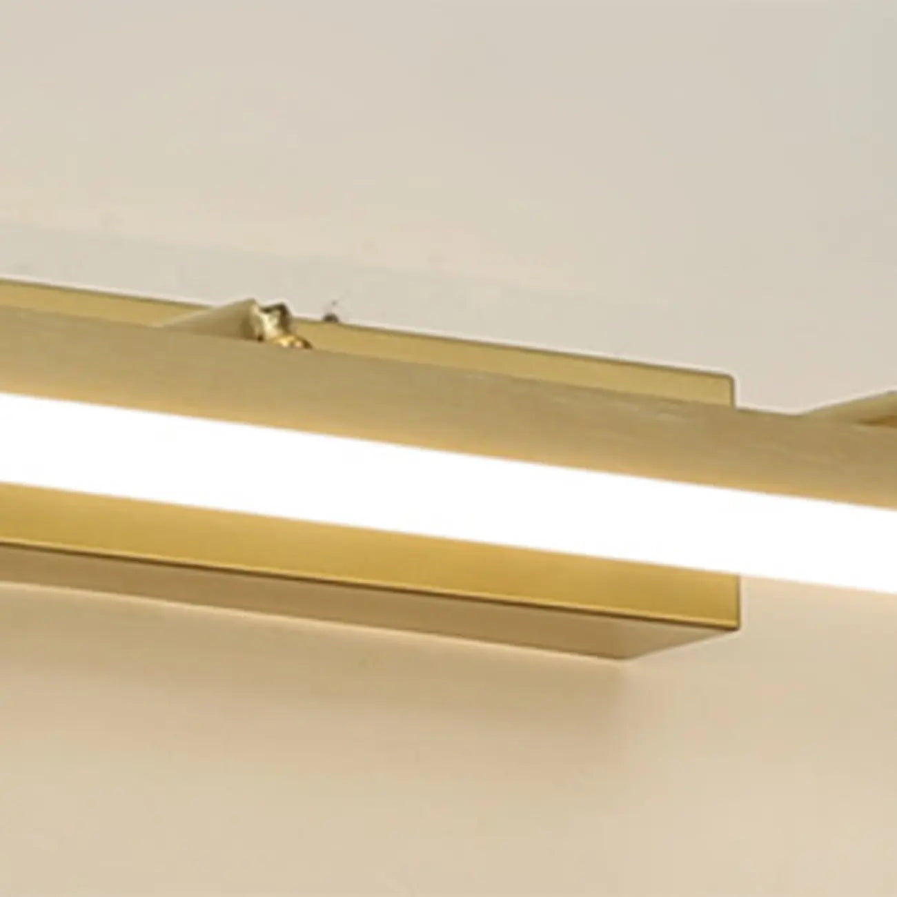 Applique murale moderne à miroir LED doré avec variateur intégré