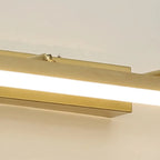 Applique murale moderne à miroir LED doré avec variateur intégré