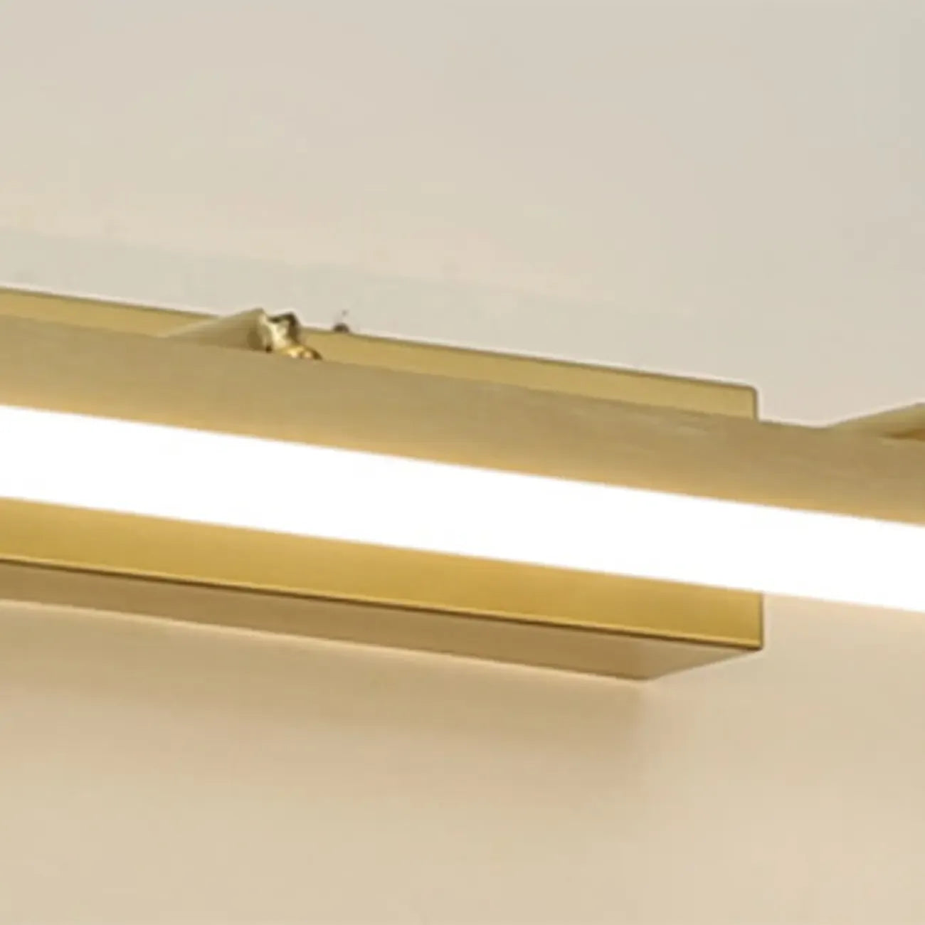 Applique murale moderne à miroir LED doré avec variateur intégré