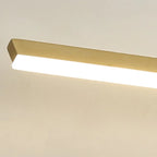 Applique murale moderne à miroir LED doré avec variateur intégré