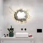 Applique murale design en résine argentée avec brumisateur pour la décoration intérieure