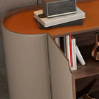 Buffet glamour en bois blanc cassé avec placards