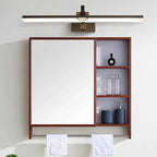 Applique murale minimaliste et réglable à LED dorée pour miroir de courtoisie