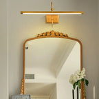 Applique lineare a LED in rame retrò ad arco