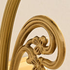 Applique lineare a LED in rame retrò ad arco