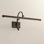Applique lineare a LED in rame retrò ad arco