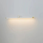 Applique murale LED blanche minimaliste à tube long pour salle de bain