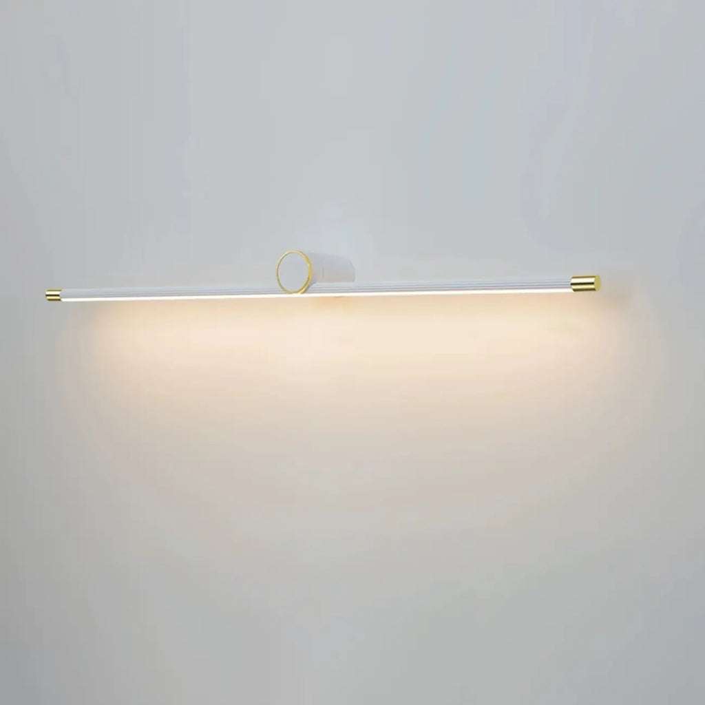 Applique murale LED blanche minimaliste à tube long pour salle de bain