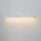 Applique murale LED blanche minimaliste à tube long pour salle de bain