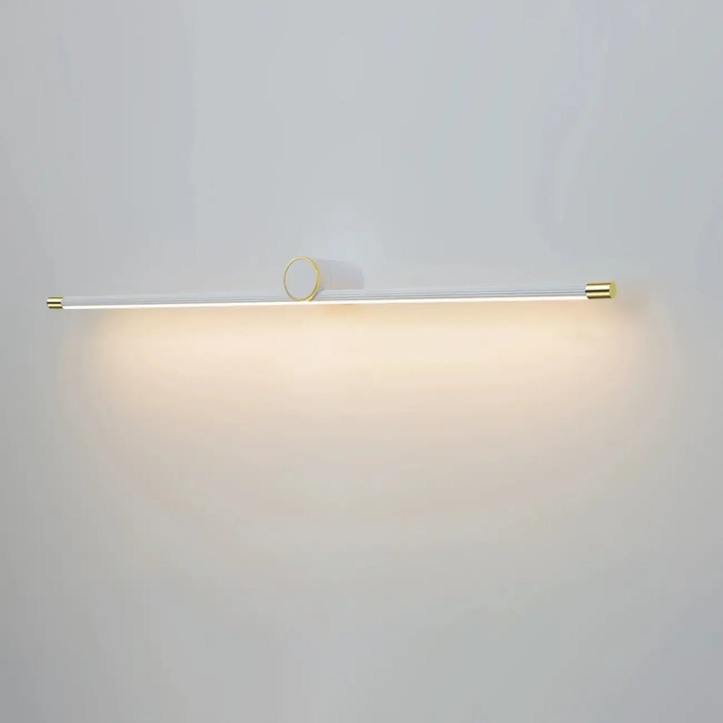 Applique murale LED blanche minimaliste à tube long pour salle de bain