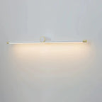 Applique murale LED blanche minimaliste à tube long pour salle de bain