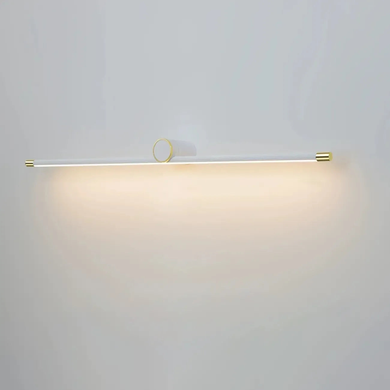 Applique murale LED blanche minimaliste à tube long pour salle de bain