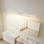 Applique murale LED blanche minimaliste à tube long pour salle de bain
