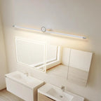 Applique murale LED blanche minimaliste à tube long pour salle de bain
