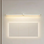 Applique murale LED blanche minimaliste à tube long pour salle de bain