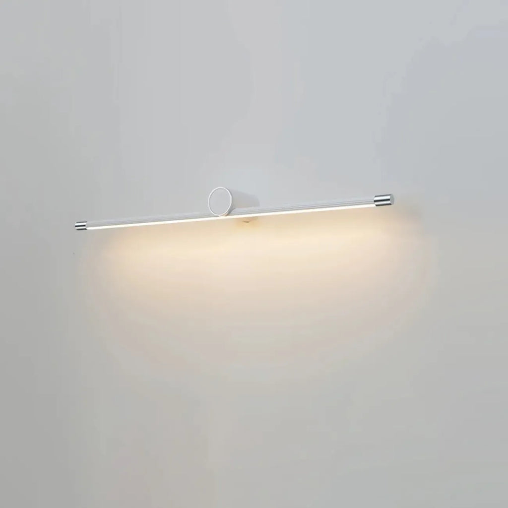 Applique murale LED blanche minimaliste à tube long pour salle de bain
