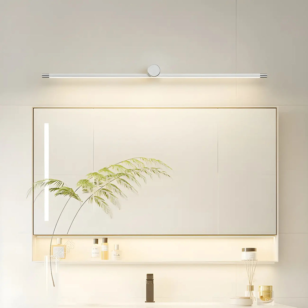 Applique murale LED blanche minimaliste à tube long pour salle de bain