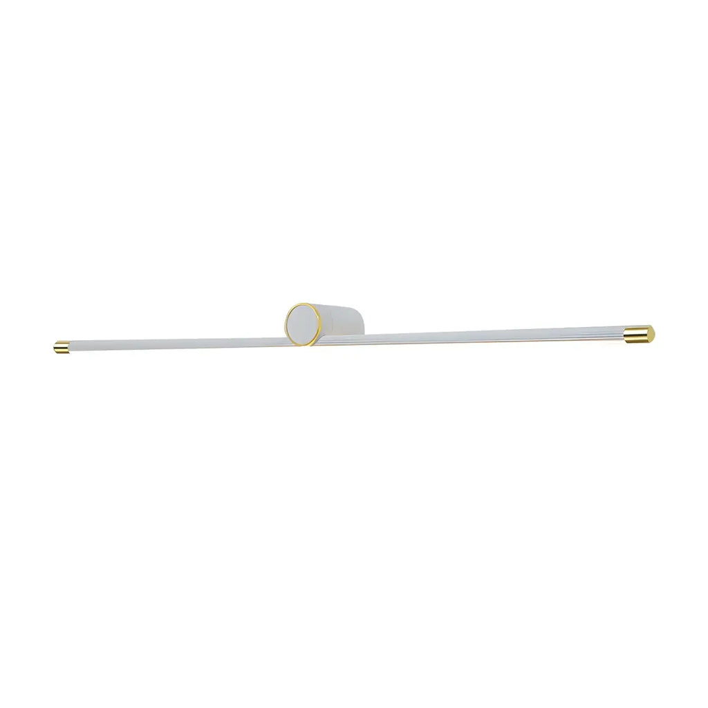 Applique murale LED blanche minimaliste à tube long pour salle de bain