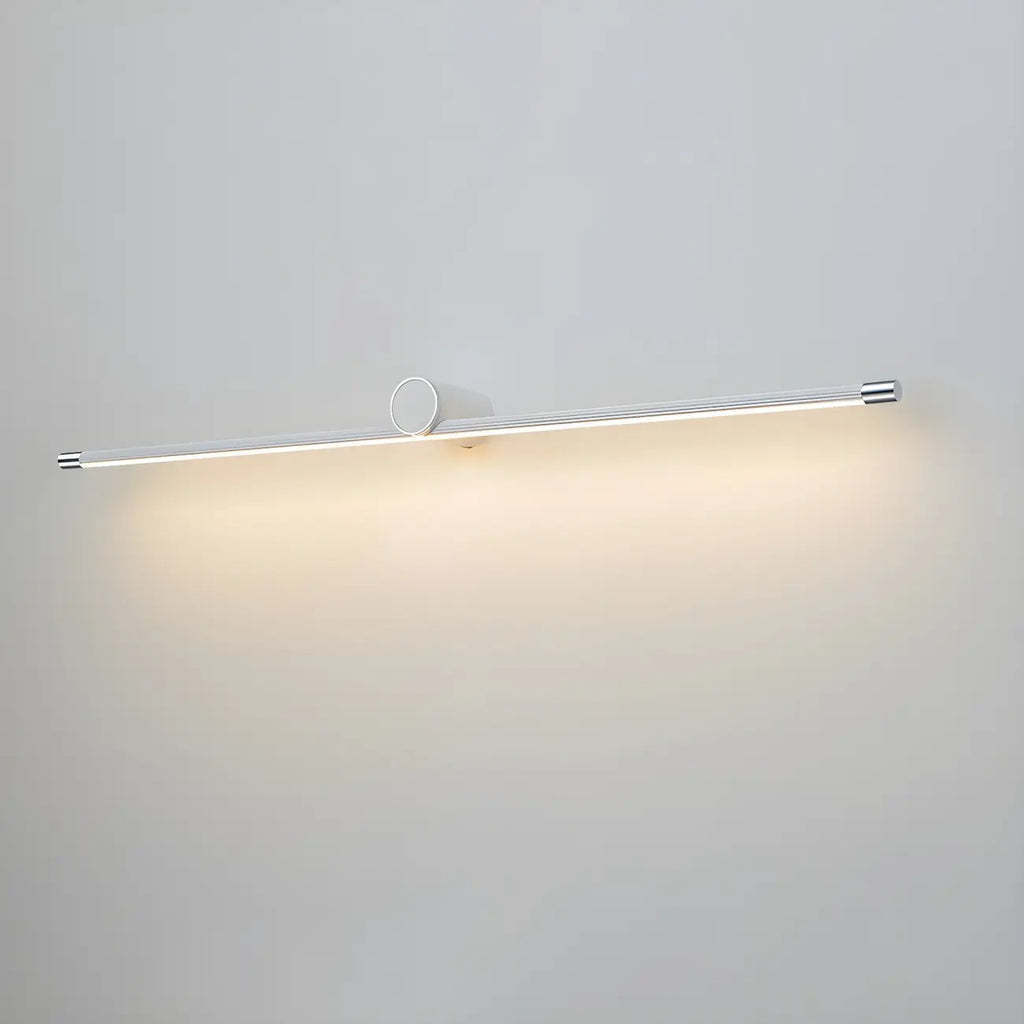 Applique murale LED blanche minimaliste à tube long pour salle de bain