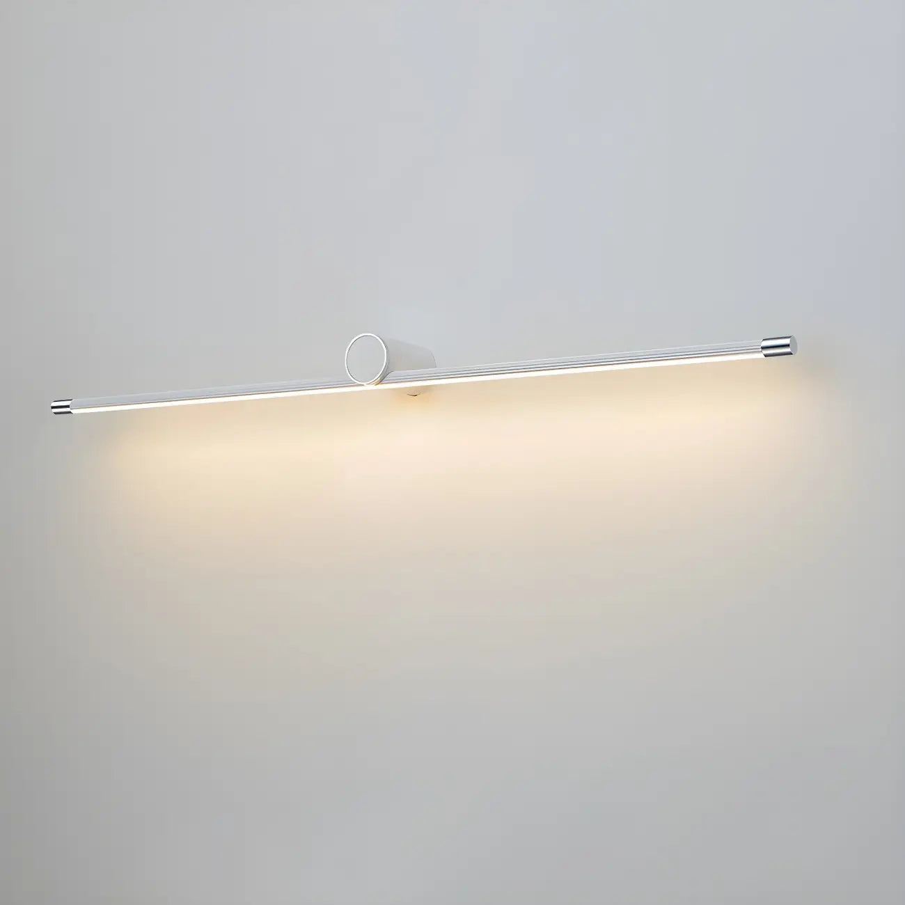 Applique murale LED blanche minimaliste à tube long pour salle de bain