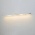 Applique murale LED blanche minimaliste à tube long pour salle de bain